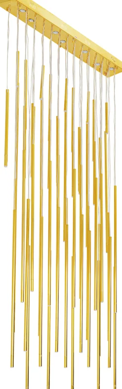 Lampa wisząca Vegas LED 154x250-320 cm złota