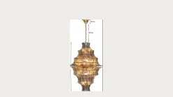 Lampa Wisząca Venezia Double Smoke Ø71cm
