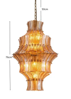 Lampa Wisząca Venezia Double Smoke Ø53cm