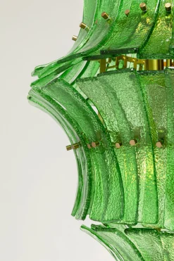 Lampa Wisząca Venezia Double Zielona Ø53cm