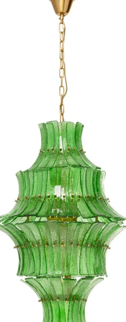 Lampa Wisząca Venezia Double Zielona Ø53cm