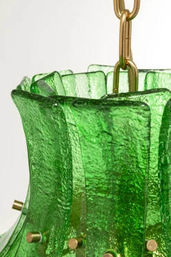 Lampa Wisząca Venezia Double Zielona Ø53cm