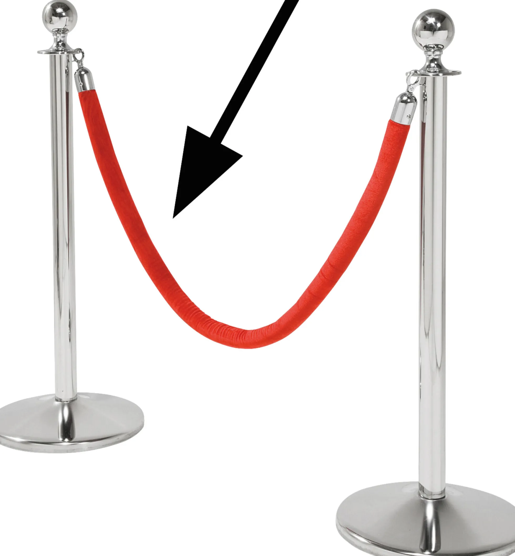 Lina odgradzająca VIP Cord Vegas Red 150 cm czerwona