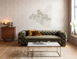 Lustro Bubbles 138x93 cm mosiężne