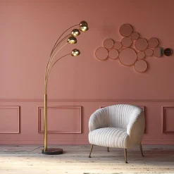 Lustro Bubbles 138x93 cm mosiężne