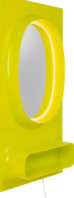 Lustro ścienne Aero LED zielone 80x141cm