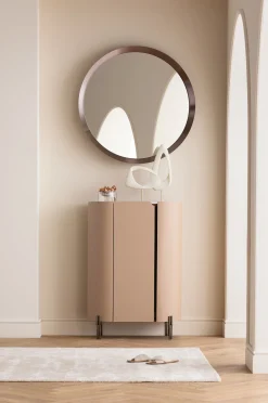 Lustro ścienne Arezzo coffee Ø100cm