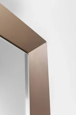 Lustro ścienne Arezzo coffee trapez 65(45)x160cm