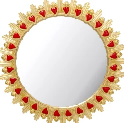 Lustro Ścienne Flaming Heart Ø81cm