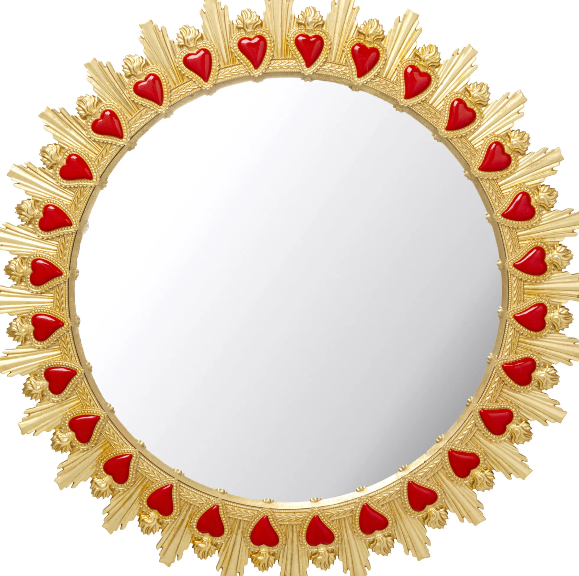 Lustro Ścienne Flaming Heart Ø81cm