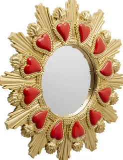 Lustro Ścienne Flaming Heart Ø39cm