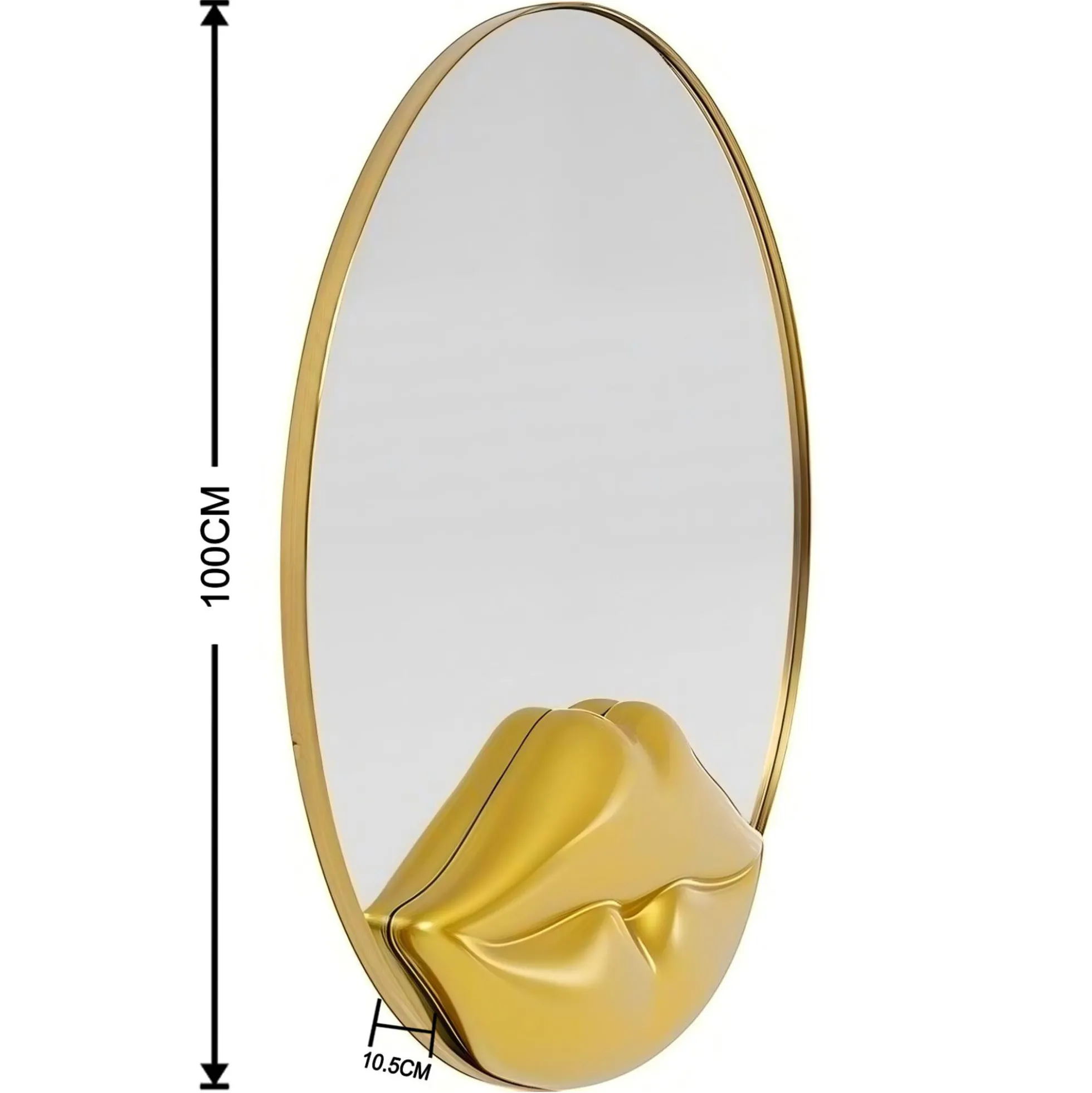 Lustro ścienne Lips Ø100cm