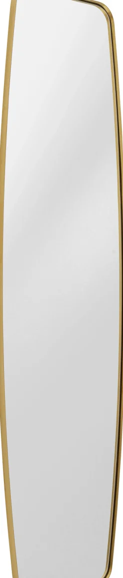 Lustro ścienne nowoczesne rama złota 40x160 cm