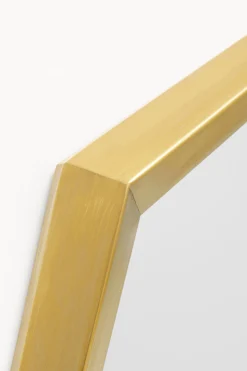 Lustro Ścienne Octagon Złote 90x150cm