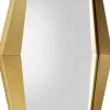 Lustro ścienne Octagon złote 80x80cm