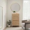 Lustro ścienne Prezzo brązowe Ø90cm