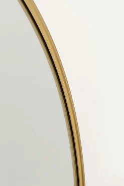 Lustro ścienne Prezzo brązowe Ø90cm