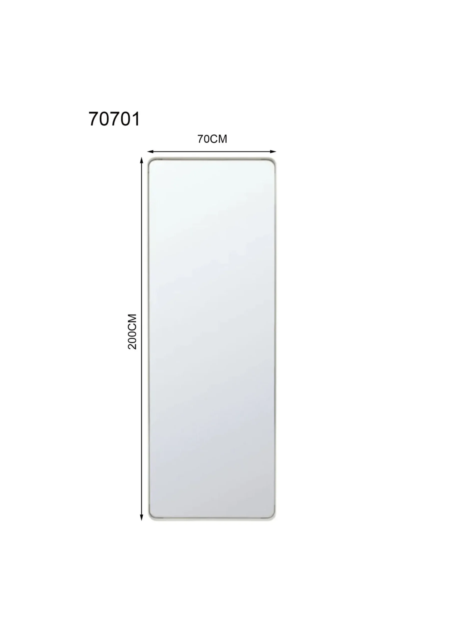 Lustro Curve greige 70x200cm