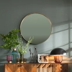 Lustro Curve MO ∅100 cm mosiężne