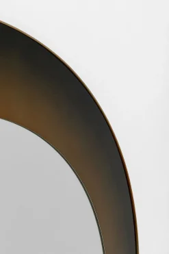 Lustro duże okrągłe czarno-złote Ø100 cm