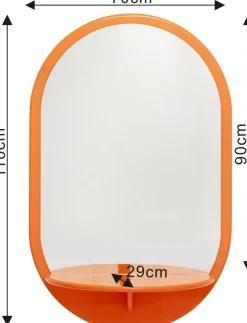 Lustro Glossy Orange 70x110cm