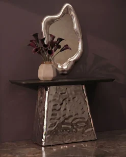 Lustro Hologram 68x117 cm srebrne