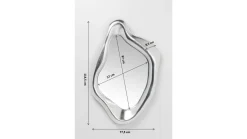 Lustro Hologram 76x115 srebrne