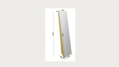 Lustro Lolly Mocha Mousse 37x170cm