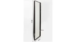 Lustro Ombra MO 80x200 cm czarne