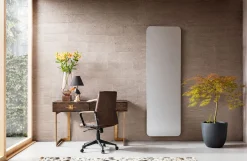 Lustro prostokątne do salonu rama naturalna dębowa 70x200 cm