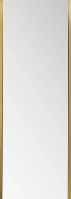 Lustro prostokątne duże rama złota stalowa 70x200 cm
