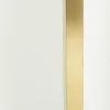 Lustro prostokątne rama złota stalowa 80x120 cm