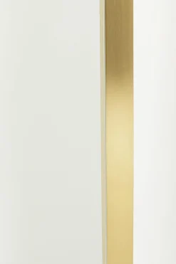 Lustro prostokątne rama złota stalowa 80x120 cm
