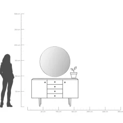 Lustro Starlet Czarne Ø100cm
