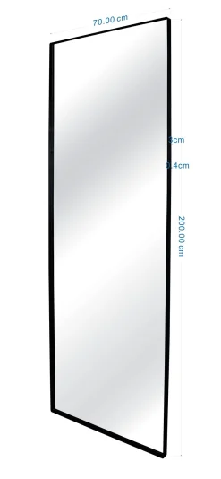 Lustro Starlet Czarne 70x200m