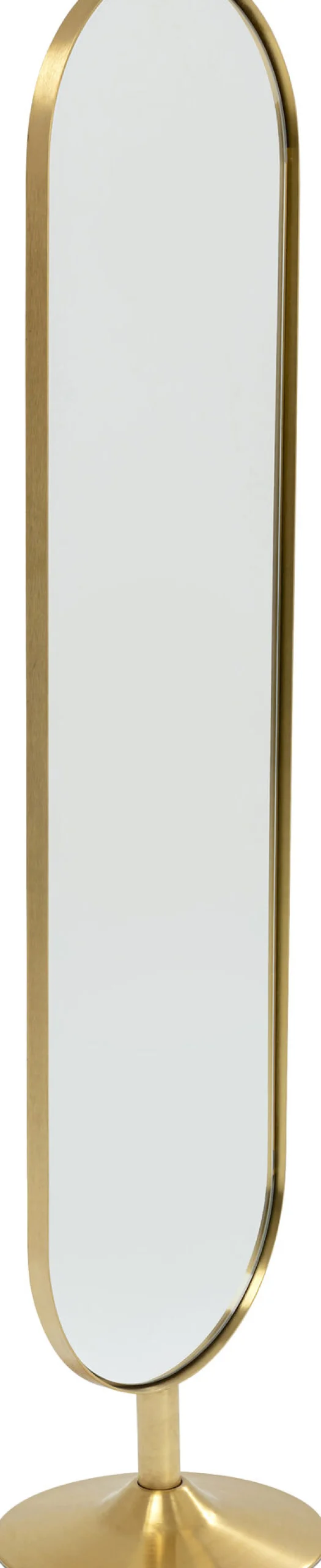 Lustro stojące Curve MO 40x170 cm mosiężne