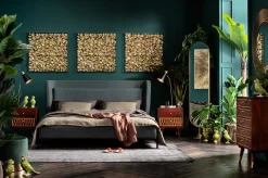 Lustro stojące Curve MO 40x170 cm mosiężne
