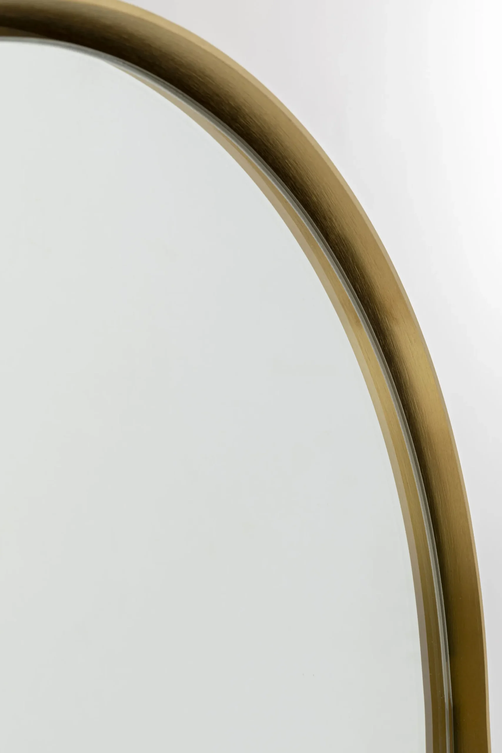 Lustro stojące Curve MO 40x170 cm mosiężne