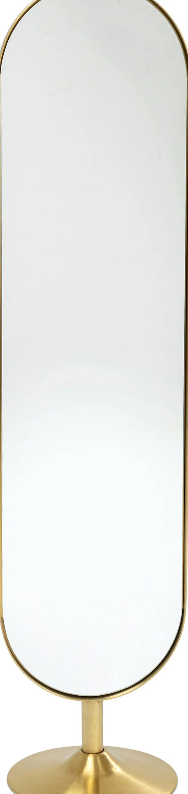 Lustro stojące Curve MO 40x170 cm mosiężne