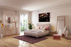 Lustro stojące Curve Rectangular 200x70 cm miedziane