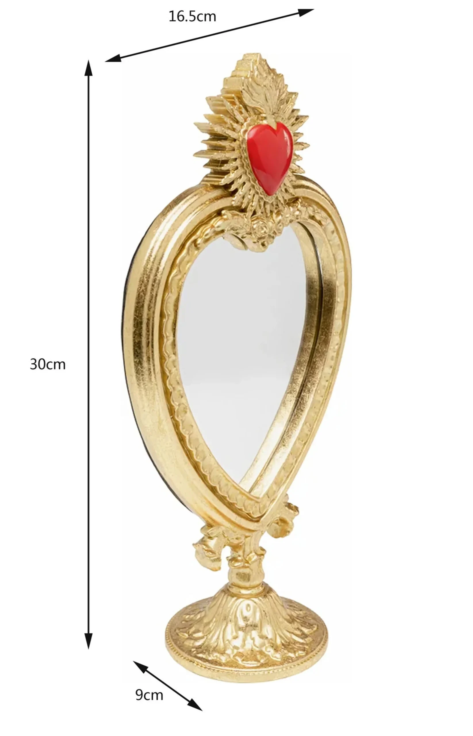 Lustro Stołowe Flaming Heart 31cm