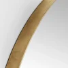 Lustro wiszące Curve Round ∅100 cm mosiężne