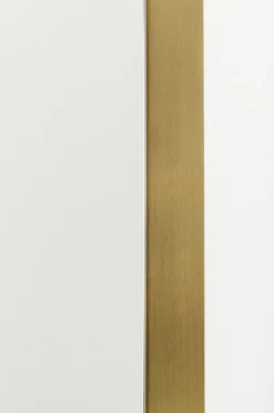 Lustro wiszące do salonu rama złota stalowa 65(45)x160 cm