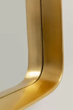 Lustro wiszące kwadratowe ze złotą ramą 103x103 cm