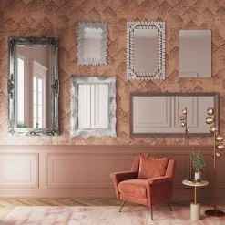Lustro wiszące Royal Residence 203x104 cm srebrne