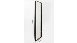 Lustro wiszące Shadow Soft 200x80 cm czarne