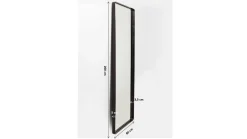Lustro wiszące Shadow Soft 200x80 cm czarne