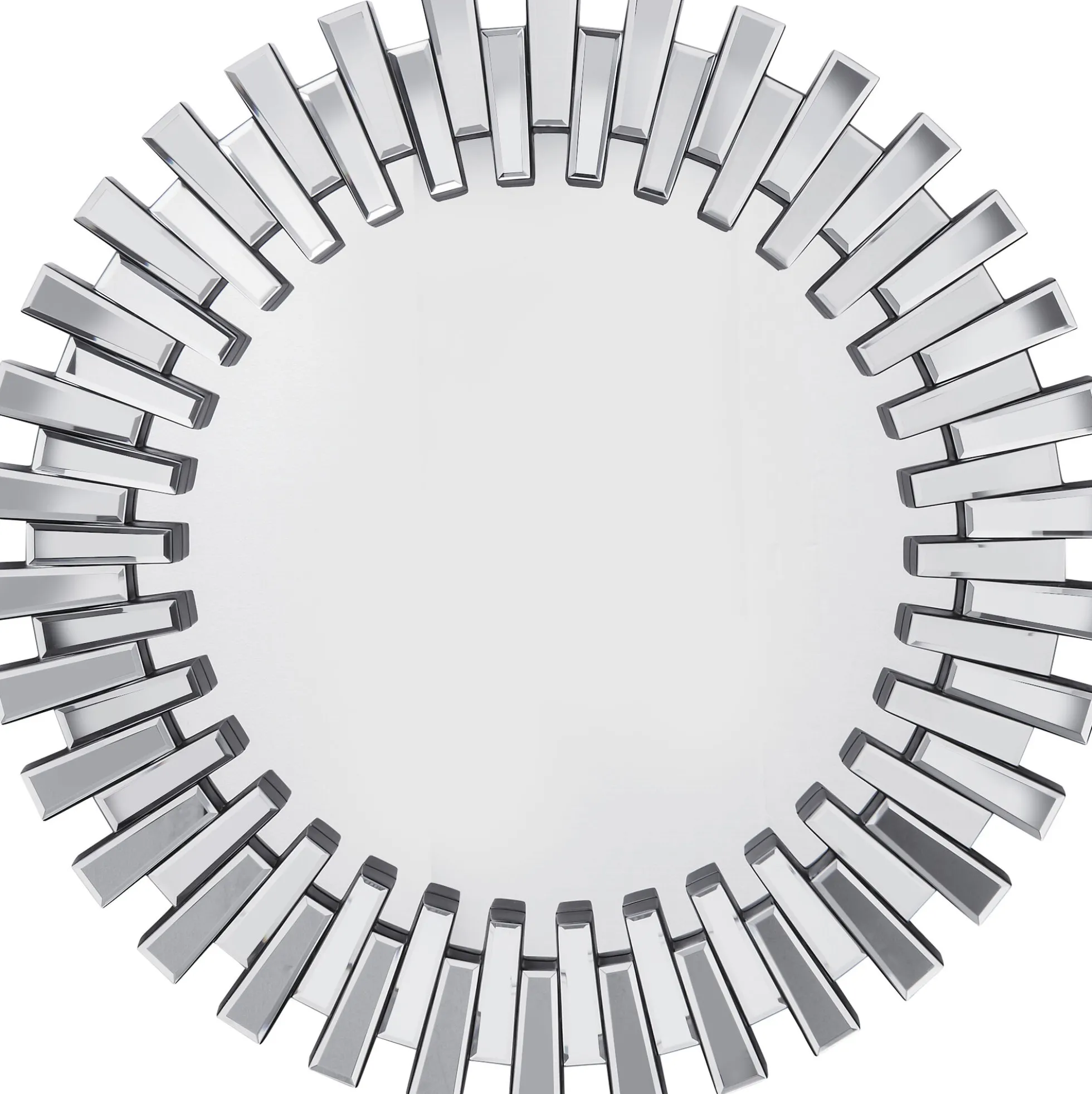 Lustro wiszące Sprocket ∅92 cm srebrne