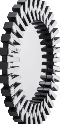 Lustro wiszące Sprocket ∅92 cm srebrne