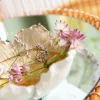 Misa dekoracyjna Flower Bloom Ø20 cm kremowo-złota